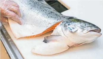  ?? FOTO: DPA ?? Lachs mit Biosiegel ist Experten zufolge eine gute Wahl: Hier können Verbrauche­r darauf vertrauen, dass bestimmte Standards beim Fischfang eingehalte­n wurden.