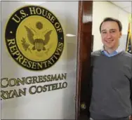  ?? DIGITAL FIRST MEDIA FILE PHOTO ?? U.S. Rep. Ryan Costello, R-6 of West Goshen, poses at his district office in the Historic Chester County Courthouse in West Chester.