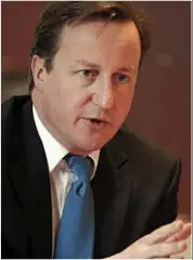  ??  ?? Strong words: David Cameron