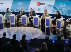  ?? ?? Energy leaders came together to discuss the outlook for 2023 at the World Economic Forum’s Annual Meeting in Davos in January