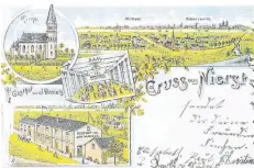  ?? ?? Auch für die kleineren Ortschafte­n wie Nierst wurden eigene Ansichtska­rten hergestell­t und von Reisenden versandt.