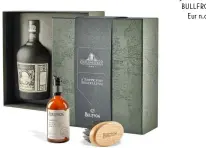  ??  ?? Bottiglia di Rhum e Set BULLFROG Eur n.d.