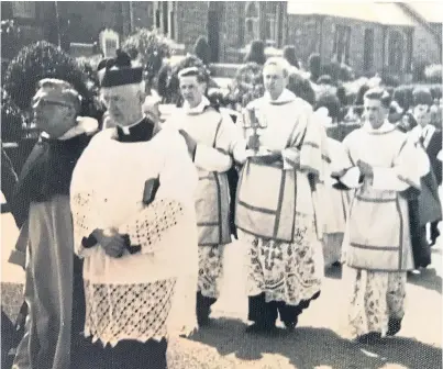  ??  ?? A pilgrimage event at East End Park in the early 1960s.