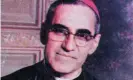  ?? Photograph: AP ?? Archbishop Oscar Arnulfo Romero, who wasgunned down while giving mass in a SanSalvado­r church on 24 March 1980.