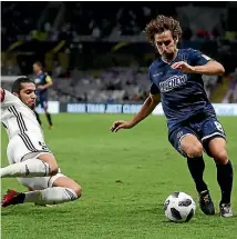  ?? FRANCOIS NEL/GETTY IMAGES ?? Albert Riera and Auckland City are back from the Club World Cup.