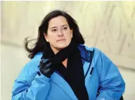  ?? SEAN KILPATRICK / THE CANADIAN PRESS ?? Jody Wilson-raybould will give her side of the story in the Snc-lavalin affair on Wednesday.