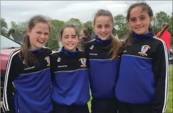  ??  ?? The St Peter’s U-14 Girls relay team (l to r) Judith Bell, Lucy Smyth, Julie McLoughlin and Niamh Brady.