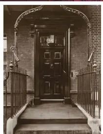  ??  ?? The doorway to 50 Berkeley Square, which was widely believed to be the most haunted house in London