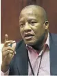  ??  ?? INSULTS: ANC chief whip Jackson Mthembu