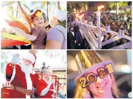  ?? STAFF/SOUTH FLORIDA SUN SENTINEL PHOTOS ?? ’Tis the season for celebratio­ns in South Florida. A wide array of events are planned to mark the holidays.