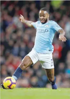  ?? — Reuters ?? Manchester City’s Raheem Sterling.