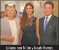  ?? EMBAJADA EE.UU. ?? Juliana con Millie y Noah Mamet.