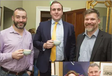  ??  ?? ABOVE: Ronan Short, Matt Forkin and Ian Bolt.
RIGHT: Elizabeth and Paul Delahunt at the Wicklow Chamber Business informatio­n evening.