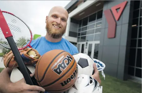  ?? DAX MELMER ?? Local YMCA general manager Andy Sullivan has seen a steady rise in membership­s since the non-profit organizati­on moved from the downtown core to the state-of-the-art Central Park Athletics building.