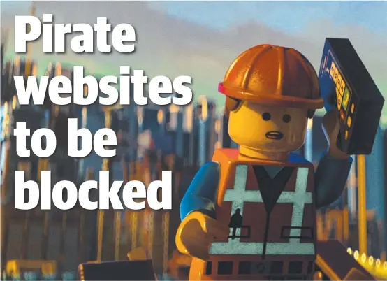  ?? BUILDING CASE: was one of the popular films cited in Village Roadshow’s case against illegal downloads. ?? The Lego Movie