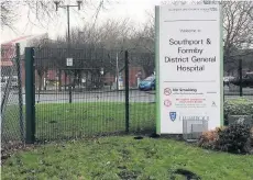  ??  ?? Times have been tough at Southport & Formby District General Hospital. In two weeks in December, 94 patients were forced to wait more than an hour in an ambulance before being admitted