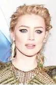  ??  ?? Amber Heard