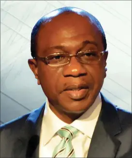  ??  ?? CBN Governor, Godwin Emefiele