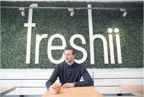  ?? DARRYL DYCK THE CANADIAN PRESS FILE PHOTO ?? Matthew Corrin will become Freshii’s executive chair. He told investors he intends to maintain his significan­t shareholdi­ngs in Freshii, “be our biggest brand champion, and our most loyal guest — for the long term.”
