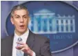  ?? MANUEL BALCE CENETA, AP ?? Education Secretary Arne Duncan briefs reporters at the White House last week. He unveils new data on minority students today.