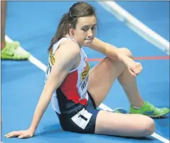  ?? Getty Images.
Picture: ?? A dejected Laura Muir during the IAAF World Indoor Championsh­ips.