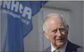  ?? VADIM GHIRDA — THE ASSOCIATED PRESS FILE ?? Britain's Prince Charles arrives at a center for refugees fleeing the war in neighborin­g Ukraine, inside the Romexpo convention center, in Bucharest, Romania.