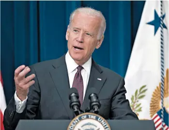  ?? EVAN VUCCI/AP ?? Former Vice President Al Gore said Joe Biden, above, has sought advice and suggestion­s in climate policy areas.