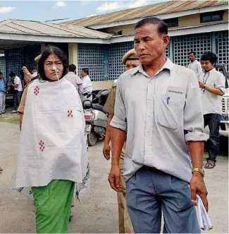  ?? AP PHOTO ?? IROM SHARMILA IN IMPHAL