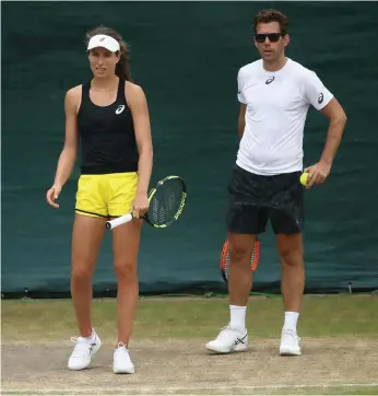  ?? Julian Finney/Getty Images ?? Johanna Konta memorises notes from her coach and ‘five minutes before she goes out on court she repeats the messages back to me,’ Wim Fissette says