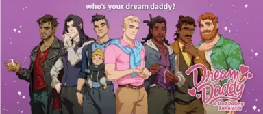  ??  ?? Dream Daddy, co-created by Leighton Gray, has been downloaded 180,000 times since its launch last month.