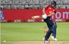  ??  ?? England’s Dawid Malan plays a shot during his knock of 55 during their T20I game against South Africa on Sunday