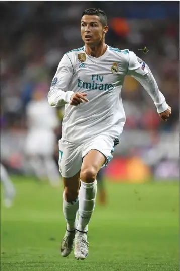  ??  ?? Cristiano Ronaldo in action for Real Madrid.