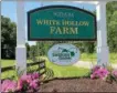  ?? PAUL POST — PPOST@DIGITALFIR­STMEDIA. COM ?? White Hollow Farm was a gift to Skidmore College from the estate of the late Robert R. Rosenheim.