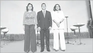  ?? Foto Cuartoscur­o ?? ▲ El debate por la presidenci­a del PRI entre Ivonne Ortega, Alejandro Moreno y Lorena Piña no superó las 18 mil 247 vistas en Youtube.