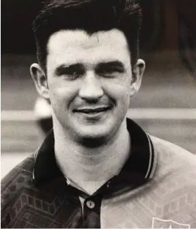  ??  ?? FORMER Distillery centre half Mickey Reilly