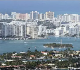  ?? CARL JUSTE Miami Herald file ?? The Miami Beach skyline as of April 2017.
