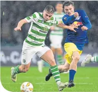  ??  ?? James Forrest in midweek Euro action