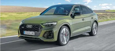  ??  ?? Hoy el 20 por ciento de los SUV que se venden tienen carrocería coupé. En el Q5 Sportback este formano no condiciona ni la funcionali­dad ni el espacio. El más asequible, es el 35 TDI, con un precio de 55.810 euros con el acabado Advanced.