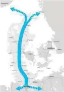  ?? FOTO: NORDISK INFORMASJO­NSKONTOR ?? EU jobber med en bedre jernbanefo­rbindelse over Jylland. Da kan mer gods komme med jernbane og båt til Kristiansa­nd.