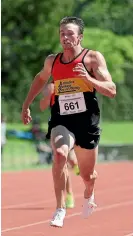  ?? PHOTO: GETTY IMAGES ?? Joseph Millar wins the men’s 200m at the national championsh­i[ps in Hamilton qualifying for the world championsh­ips and Commonweal­th Games.