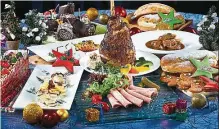  ??  ?? Savour more than 200 irresistib­le dishes served during the Christmas Eve Dinner and Christmas Day Hi-Tea.