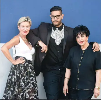  ?? / DENNIS JONES ?? De izquierda a derecha, la bloguera Annette Vaillant, el stylist Joseph Da’ Ponte y la diseñadora Carlota Alfaro