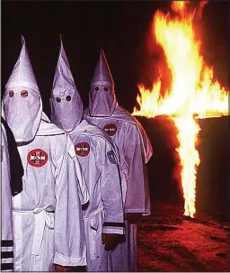  ??  ?? Sinister: Ku Klux Klan founders were of Scots and Irish descent