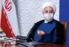  ?? President.ir ?? Iranian President Hassan Rouhani addresses a meeting of the Government’s Economic Coordinati­on Headquarte­rs in Tehran on July 18, 2021.