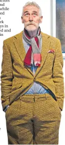  ?? ?? John Byrne, once voted Scotland’s Most Stylish Man, with selfportra­it in 2013