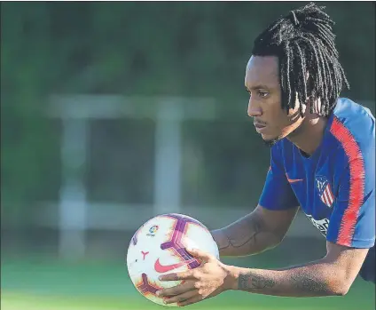  ?? FOTO: ATLETI ?? con el Atlético en la Ciudad Deportiva de Majadahond­a