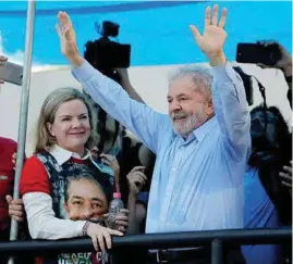  ?? Lula. ?? APOYO. Según sondeos 34% de los brasileños siguen confiando en