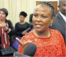  ?? /File picture ?? Capacity problems: Public Protector Busisiwe Mkhwebane says her office needs more funding. She also asked MPs for their support and defended her decision to appeal the R1m personal costs order.