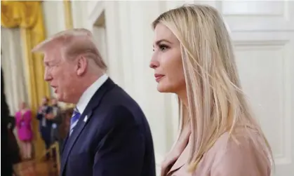  ?? ?? On a break? Donald and Ivanka Trump pictured at the White House in 2020. Photograph: Mandel Ngan/AFP/Getty Images