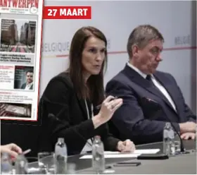  ?? FOTO'S BELGA ?? 27 MAART Straks, wellicht rond 19u, kondigt premier Wilmès nieuwe maatregele­n aan. Wat volgt na die van vorige maand? Vermoedens zijn dat de lockdown niet verstrengd wordt, wel verlengd, tot minstens 3 mei.